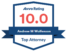 Avvo Rating 10.0 | Andrew M. Wolfenson | Top Attorney